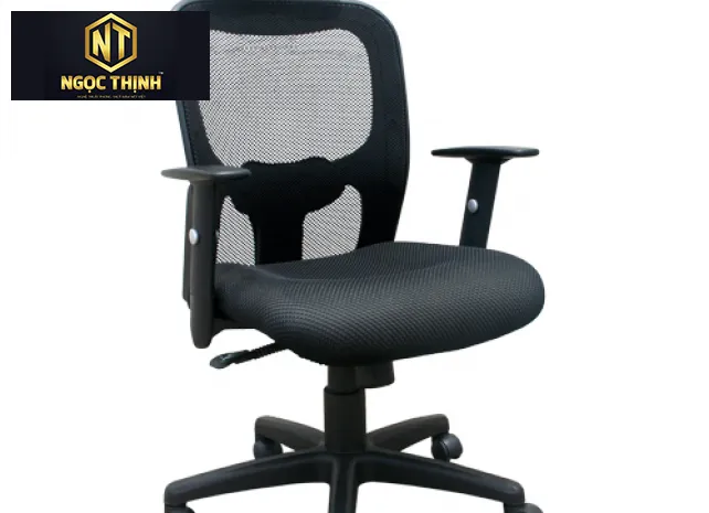 Ghế lưới cao cấp khung tựa nhựa, chân tay ghế bằng nhựa GL305